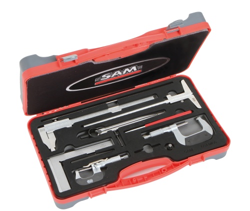 Composition de mesures de précision et traçage 11 outils SAM OUTILLAGE-710J13