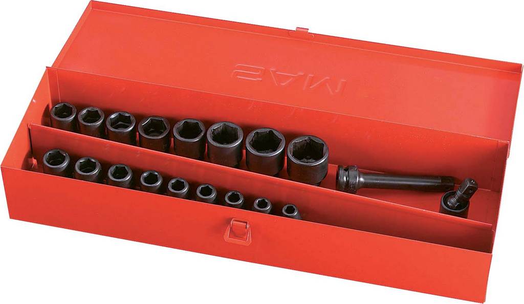 COFFRET 19 OUTILS IMPACT 1/2' SAM OUTILLAGE - 72NS19