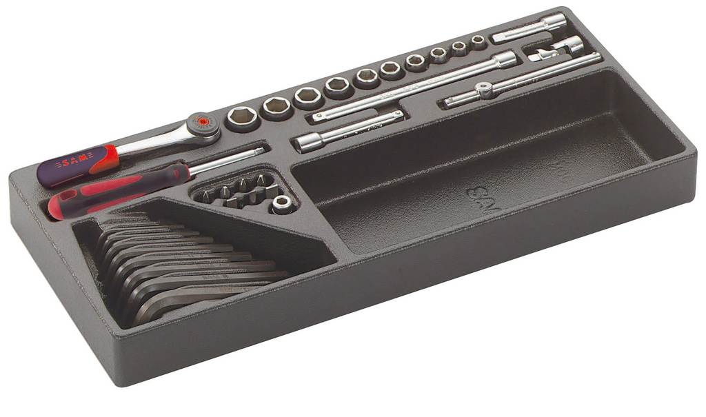 MODULE DOUILLES ACCESSOIRES 1/4 23 OUTILS SAM OUTILLAGE - 73R1M