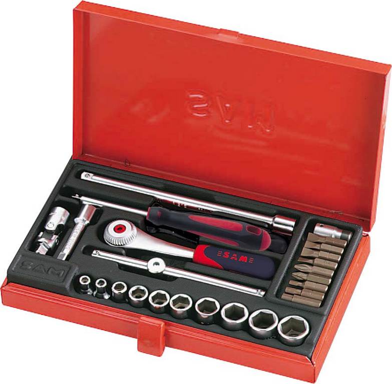 COFFRET 26 OUTILS 1/4' SAM OUTILLAGE - 73R26A