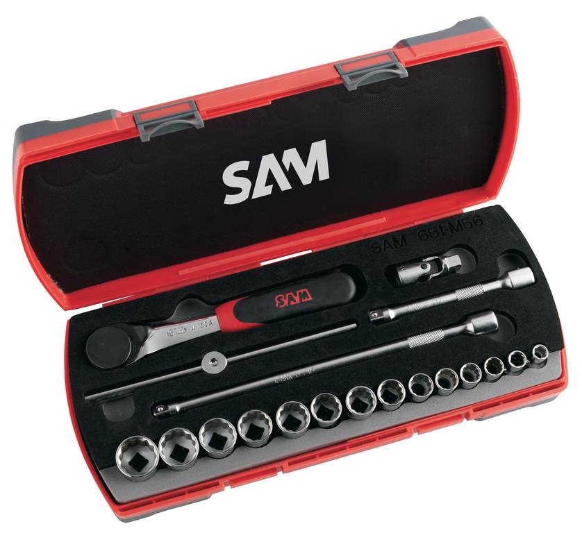 COFFRET 19 OUTILS 3/8' SAM OUTILLAGE - 74J19