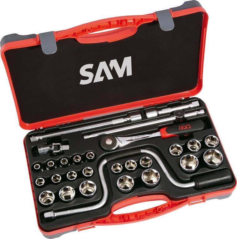 COFFRET 28 OUTILS 1/2' SAM OUTILLAGE - 75SH28P