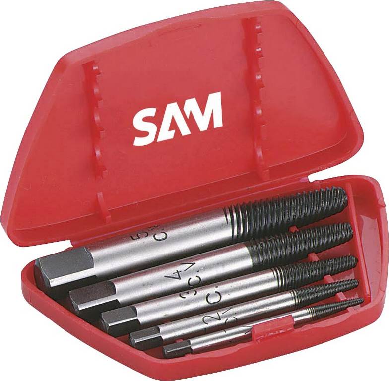 COFFRET DE 5 EXTRACTEURS HELICOIDAUX SAM OUTILLAGE - 761C5