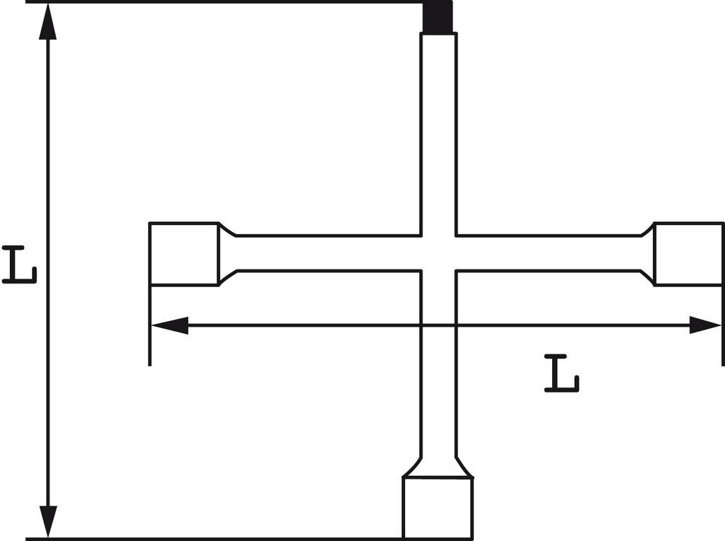 CLE EN CROIX PL SAM OUTILLAGE - 763L