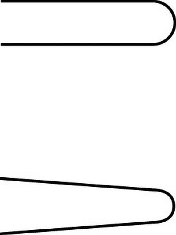 MONTURE DE 18 JAUGES D'EPAISSEUR LONGUE BOUT ARRONDI 0,05-1MM SAM OUTILLAGE - 770L