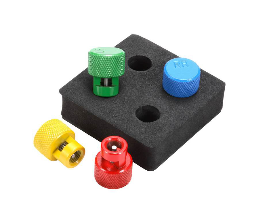 Kit de 4 bouchons de purge pour valves TPMS SAM OUTILLAGE - 913TPMS