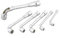 JEU DE 6 CLÉS À  PIPE SAM OUTILLAGE DÉBOUCHÉES 6/12 PANS SATINÉE 7 A 17 MM -93-J6