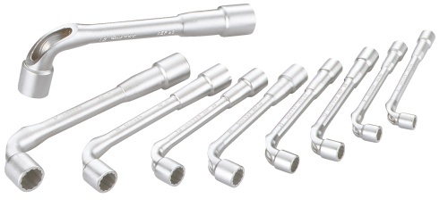 JEU DE 9 CLÉS À  PIPE SAM OUTILLAGE DÉBOUCHÉES 6/12 PANS SATINÉE 8 A 19 MM -93-J9