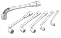 JEU DE 6 CLÉS À  PIPE SAM OUTILLAGE DÉBOUCHÉES 6/12 PANS POLIE 7 A 17 MM - 93-SDJ6