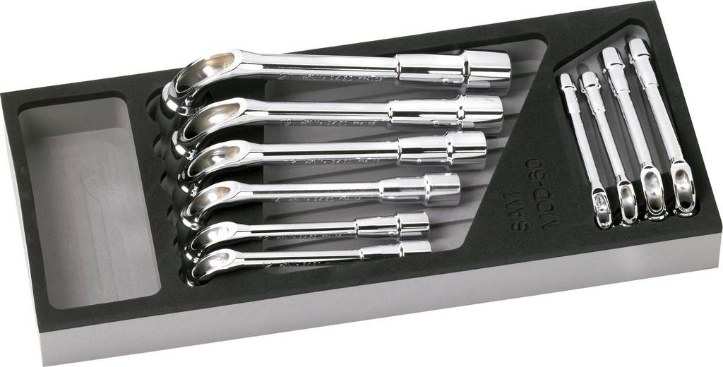 MODULE MOUSSE 10 CLES A PIPE DEBOUCHEES SAM OUTILLAGE - 94SJ10MM