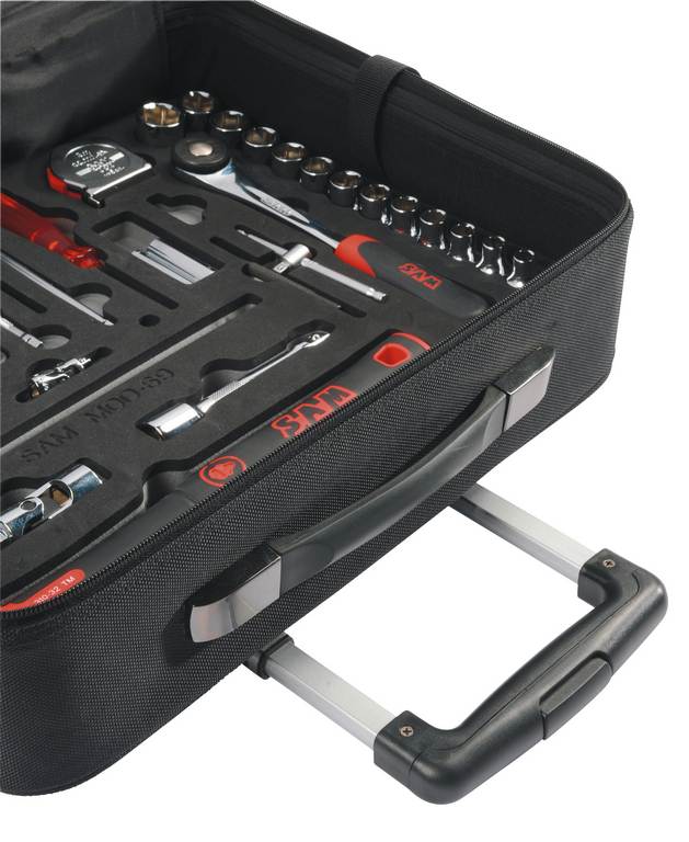 VALISE TEXTILE VIDE 440 MM AVEC TROLLEY SAM OUTILLAGE - BAG3