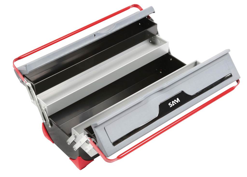 CAISSE TOLE BIMATIERE 5 CASES SAM OUTILLAGE - BOX1