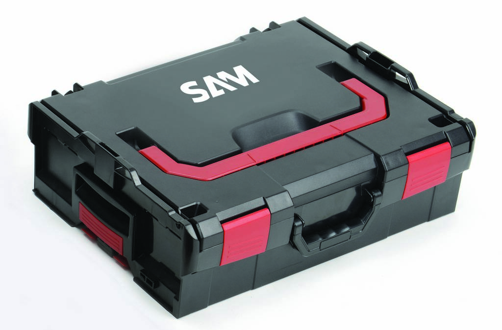 CAISSE DE RANGEMENT PLASTIQUE TRANSPORTABLE 151MM SAM OUTILLAGE - BOX4X