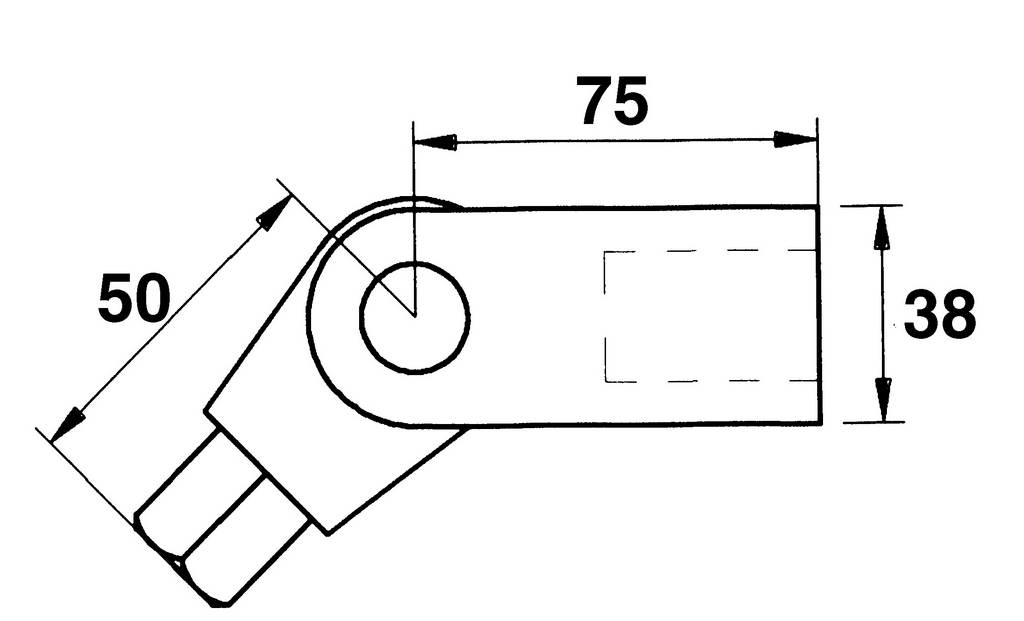 POIGNEE DE SERRAGE 3/4 ARTICULEE 125 MM SAM OUTILLAGE - C140