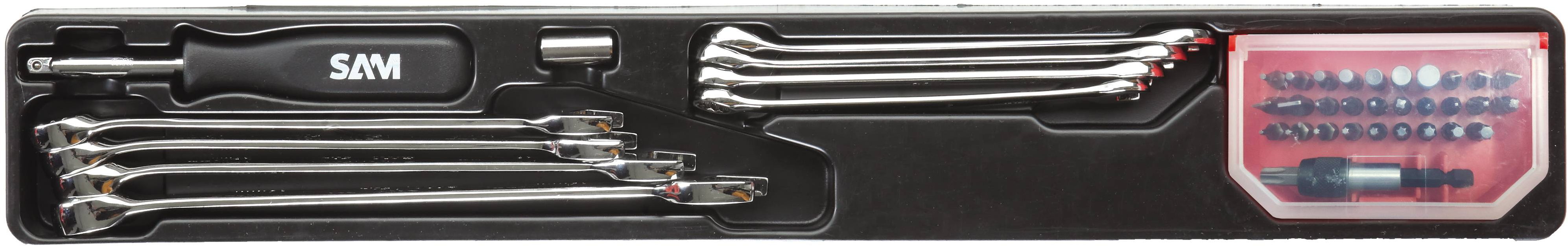 LOT DE 12 COMPOSITIONS DE 113 OUTILS AVEC CAISSE DE MAINTENANCE SAM OUTILLAGE - CP113BOXJ12