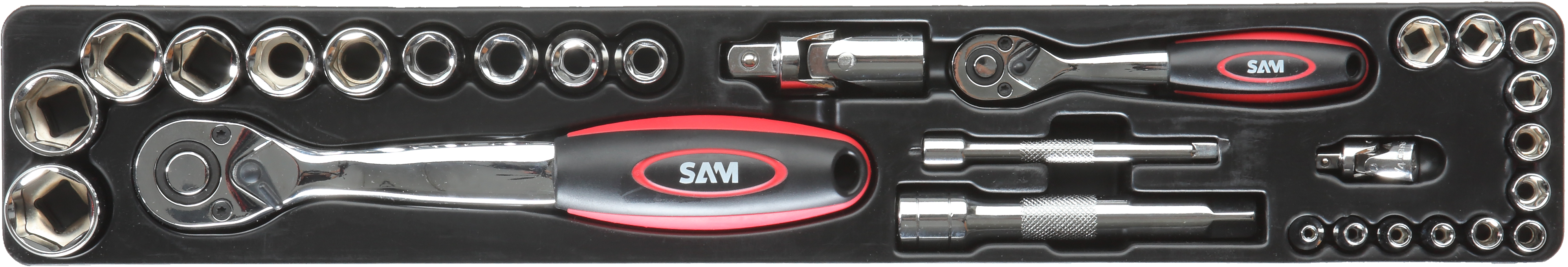 LOT DE 12 COMPOSITIONS DE 113 OUTILS AVEC CAISSE DE MAINTENANCE SAM OUTILLAGE - CP113BOXJ12