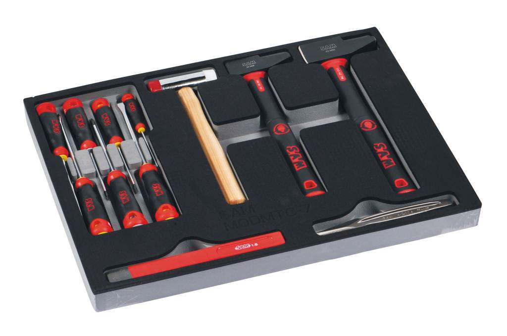 MODULE MOUSSE TOURNEVIS MARTEAUX BURIN BEDANE SAM OUTILLAGE - CPP200M4