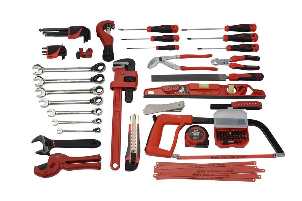 Composition d'outils plombier en valise textile - 96 outils SAM OUTILLAGE - CPPL1Z
