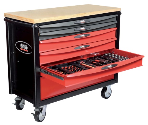 Servante SAM OUTILLAGE Composition 14 modules avec servante extra-large 6 tiroirs -CPP-XL