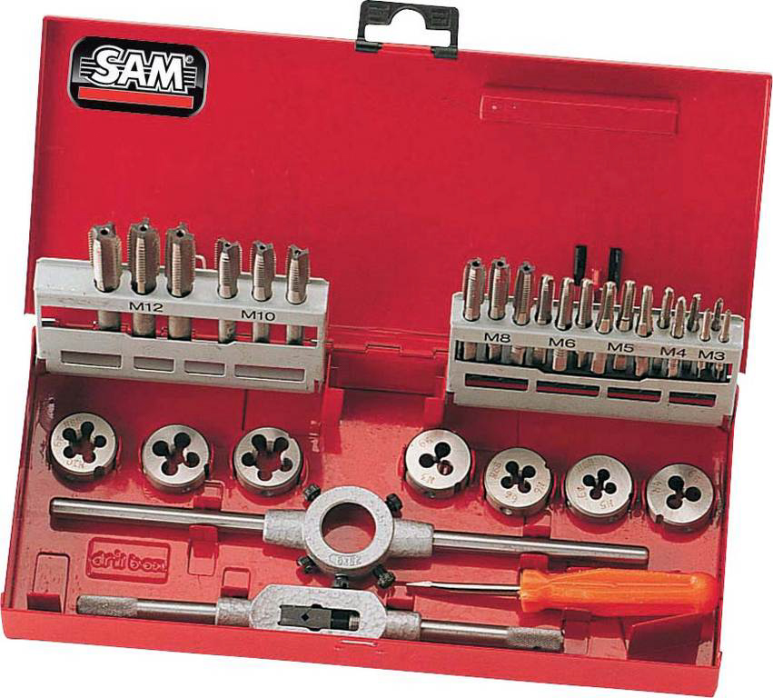 COFFRET DE TARAUDS ET FILIERES - 31 PIECES SAM OUTILLAGE - CTF31