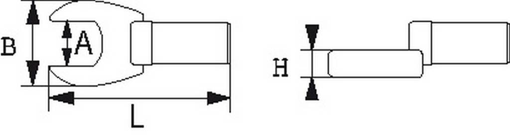 EMBOUT DYNA RECTANGLE FOURCHE DEPORTEE 18MM SAM OUTILLAGE - DFC18