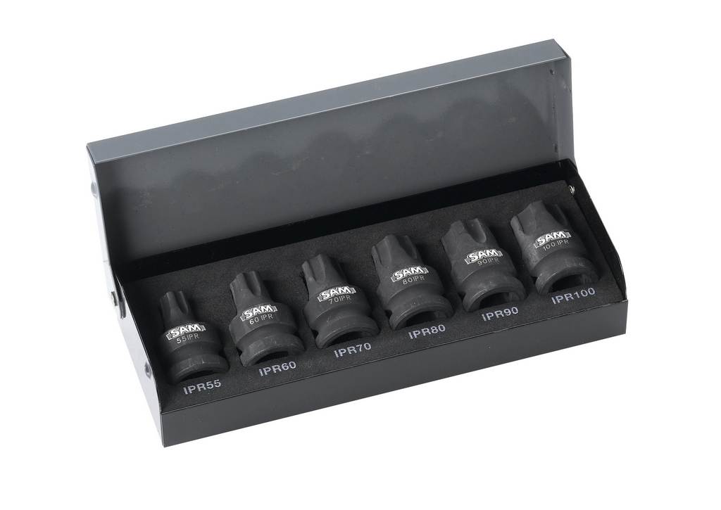 COFFRET 6 DOUILLES CHOCS 1/2' RESISTORX PLUS SAM OUTILLAGE - DOUCHORTORX