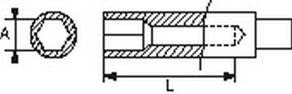 DOUILLE DE PLOMBIER LONGUE 6 PANS 14 MM SAM OUTILLAGE - DP14L