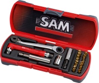 COFFRET SAM OUTILLAGE D'EMBOUTS DE VISSAGE AU TITANE - E-125-J21