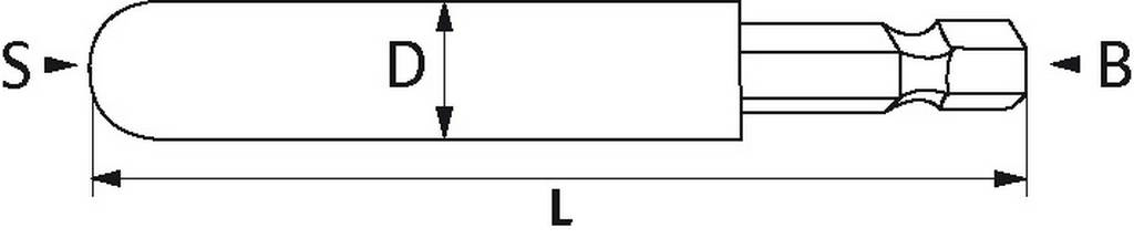 PORTE-EMBOUTS MAGNETIQUE 1/4' SAM OUTILLAGE - EPM1