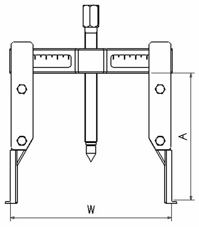 EXTRACTEUR 2 GRIFFES A PIEDS FINS SAM OUTILLAGE - EX3201