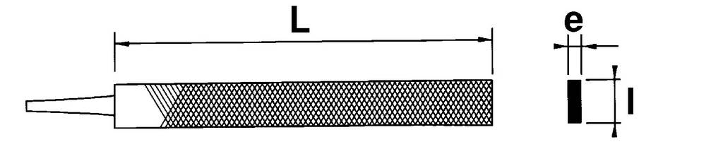 LIME COUTEAU 150 MM SAM OUTILLAGE - LCT15M