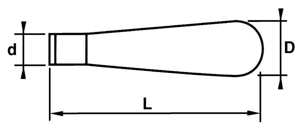 MANCHE BOIS LIME 110 MM POUR LIME ET RAPE 100 SAM OUTILLAGE - LM4
