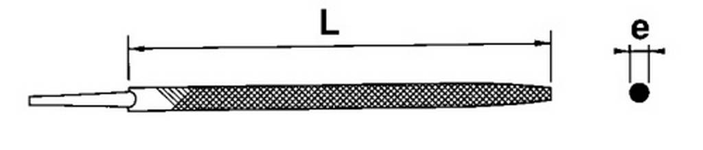 LIME TRONCONNEUSE DOUCE 200 MM 4,8 MM SAM OUTILLAGE - LRT48