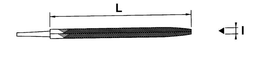 LIME TRIANGULAIRE MI-DOUCE 250 MM SAM OUTILLAGE - LT25M