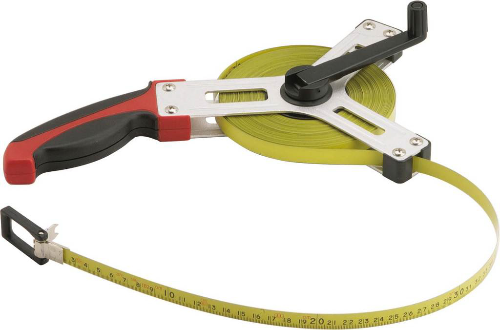 MESURE LONGUE A POIGNEE RUBAN ACIER 50M SAM OUTILLAGE - LU85