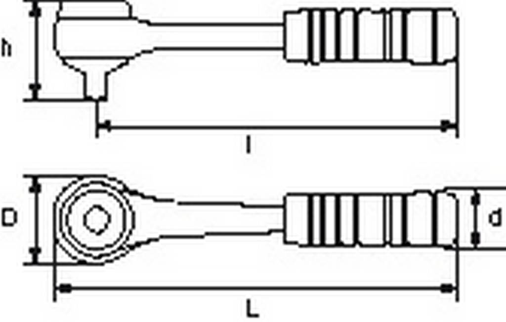 CLIQUET 1' A INVERSION CENTRALE 169 MM SAM OUTILLAGE - M150