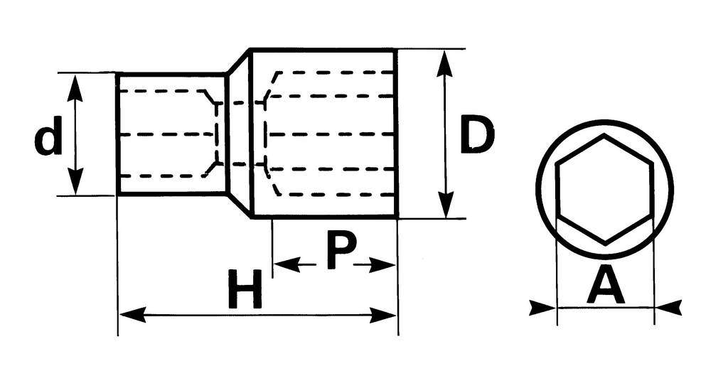 DOUILLE 1' 55 MM SAM OUTILLAGE - M55