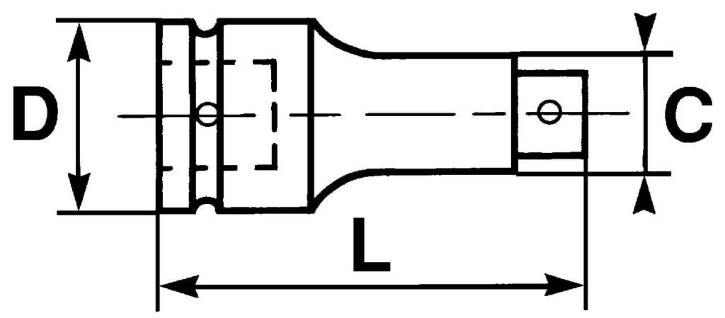 PETITE RALLONGE CHOCS 3/4 175MM SAM OUTILLAGE - NC210