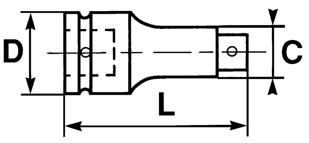 RALLONGE CHOCS 3/8 250 MM SAM OUTILLAGE - NJ220