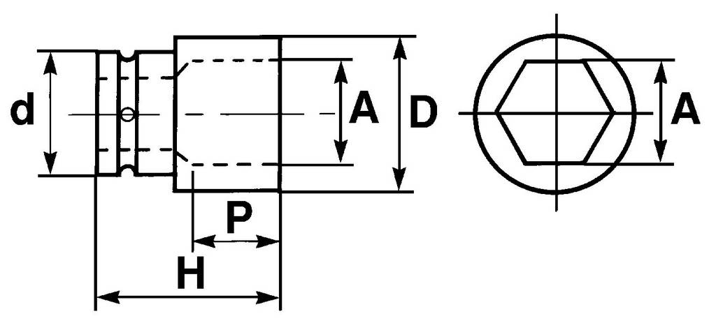 DOUILLE CHOCS 3/8 8 MM SAM OUTILLAGE - NJ8