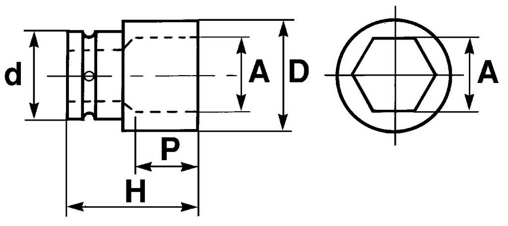 DOUILLE CHOCS 1' DE 70 MM SAM OUTILLAGE - NM70