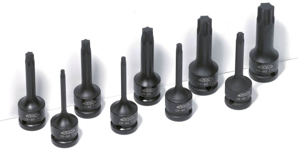 DOUILLE TOURNEVIS 1/2 A CHOCS LONGUE TORX TAILLE T30 SAM OUTILLAGE - NST30