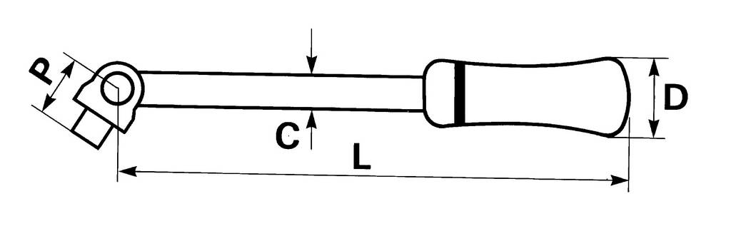 POIGNEE ARTICULEE 1/4 SAM OUTILLAGE - R140