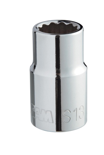 DOUILLE SAM OUTILLAGE COURTE 1/2' 12 PANS EN POUCES -S-19/32