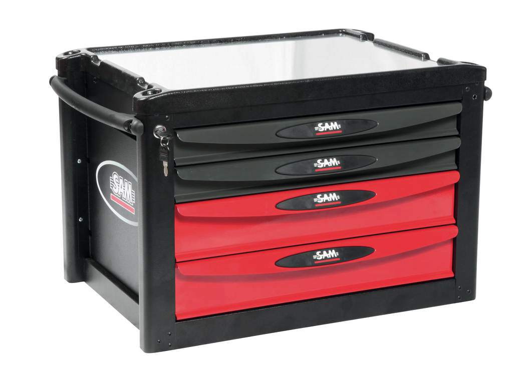 Coffre vide 4 tiroirs modèle STOP+ SAM OUTILLAGE - SERVIR40
