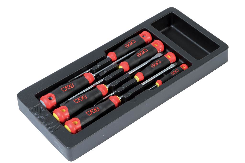 MODULE DE 7 TOURNEVIS S1 FENTE + PHILLIPS SAM OUTILLAGE - T1M