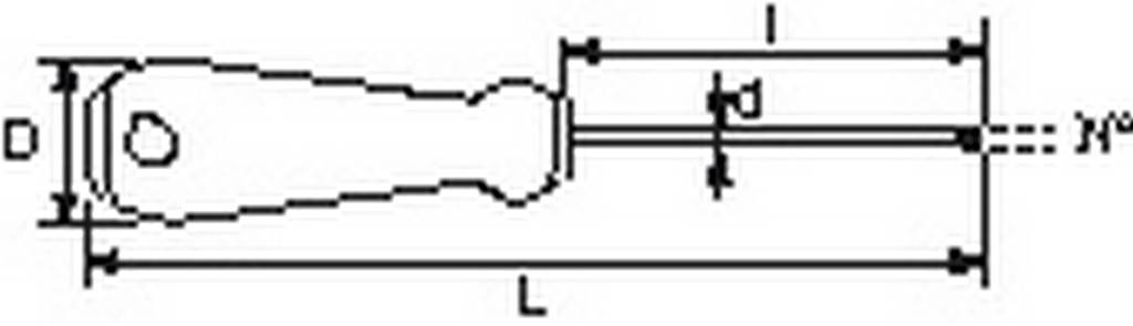 TOURNEVIS A FRAPPER ACECATE POZIDRIV N°1 X 100 SAM OUTILLAGE - TCEPZ1X100