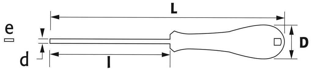 TOURNEVIS TRADITION FENTE LAME GAINEE 5,5X200 MM SAM OUTILLAGE - TT55EG200