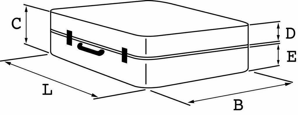 VALISE POLYPROPYLENE AVEC TROLLEY SAM OUTILLAGE - TVJT