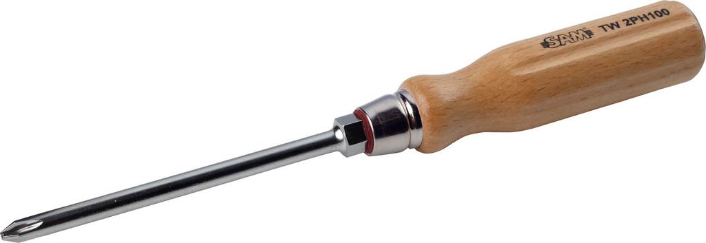 TOURNEVIS BOIS FENTE PH2 100 MM SAM OUTILLAGE - TW2PH100